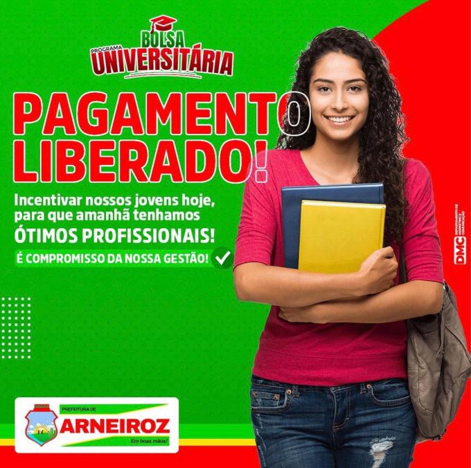 Pagamento do Bolsa Universitário já se encontra nas contas dos beneficiários. 