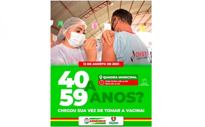  LISTA PARA IMUNIZAÇÃO NA DATA 10/08/2021