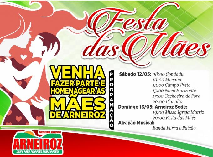 A Prefeitura realiza homenagens em comemoração ao Dia das Mães