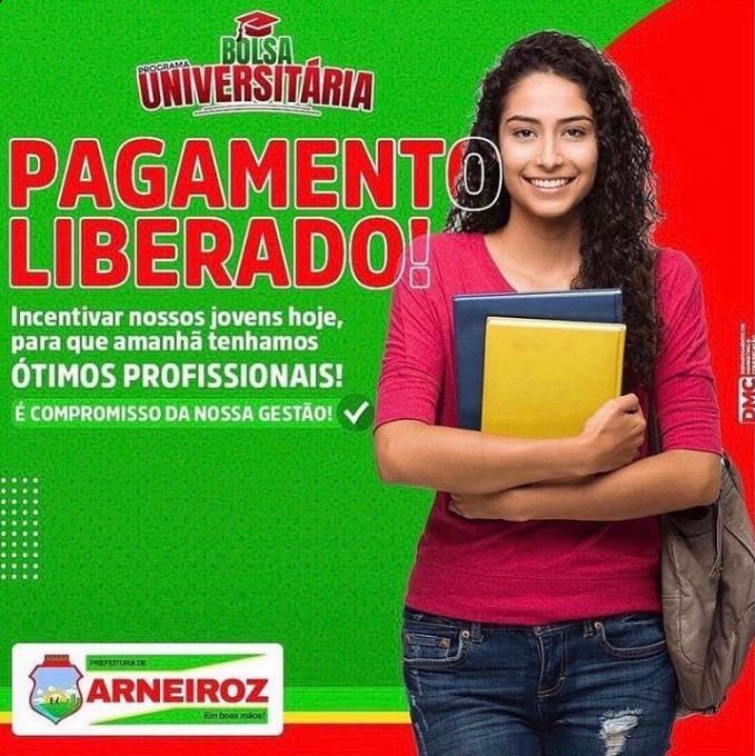 Pagamento do Bolsa Universitário já está liberado.