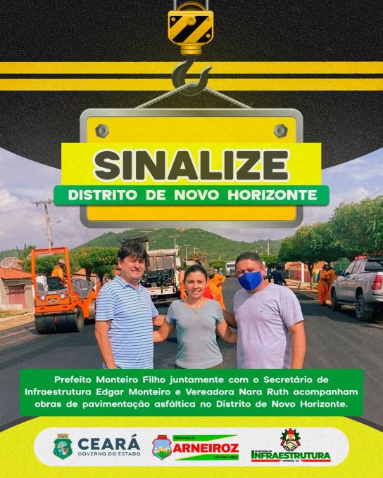 Mais pavimentação em Arneiroz